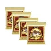 4 SETS Ernie Ball Cust LT Earthwood 80/20 Bronze Acoustic Guitar Strings 11.5-54