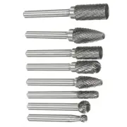 8Pcs/Box 1/4" Shank Double Carbide Rotary Burr Bit Engraving Electrical Tools B