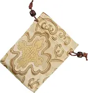 [HEATSHAKING] Silk Brocade Coin Purse Durable Drawstring Jewelry Bag for Weddings Christmas Year and Birthdays Lightweight Easy to Carry Traditional Chinese Silk Design