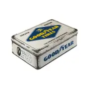 Nostalgic-Art Flat Tin Goodyear Logo White