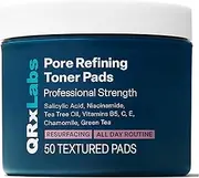 Pore Refining Toner Pads with Salicylic Acid and Niacinamide in a Witch Hazel Solution - with Vitamins B5, C & E, Chamomile & Green Tea - Helps Reduce The Look of Enlarged Pores