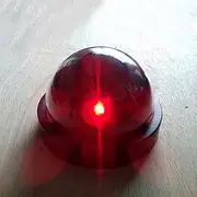 Dummy CCTV Dome Security Camera Flashing Red LED Indoor Outdoor with Screws 1pcs