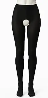 [MYSASI] 100 Denier Crotchless Tights, Convienient, Hygenic, Comfy, Stretch, Sexy, Womens, Ladies, Work, Everyday, All occasions, Fashion, Medium, Large, XL,XXl Curvy Fit, Plus size