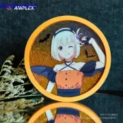 Anime Lycoris Recoil Nishikigi Chisato Acrylic Quicksand Cup Mat Coaster Gift