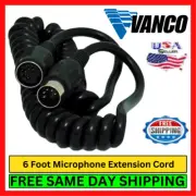 Vanco MCX65M Microphone Extension 6 Foot Cord 5 Pin DIN Connector For Midland