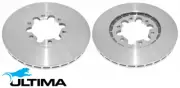 ULTIMA FRONT VENTED DISC BRAKE ROTOR SET FOR FORD COURIER PE PG PH G6 2.6 I4