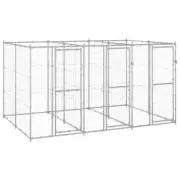 Dog Kennel 7.26m² Large Outdoor Pet Crate Cage Fence Run Pen House Enclosure