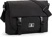 OIWAS Classic Messenger Bag for Men – 14 Inch School Satchel Bags for Boys Laptop Shoulder Bag Leisure Crossbody Men Women Bookbag Office Briefcase, Black