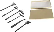 Gatuida 1 Set Sand Rake Set Mini Rake for Zen Garden Mars Zen Garden Zen Sand Garden Garden Ornaments Decorative with Gardening Zen Garden Sand Zen Garden Rakes Small Black Plastic
