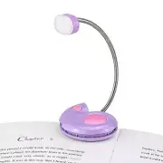 Book Light, LED Reading Light, Reading Lights for Books in Bed, USB Violet