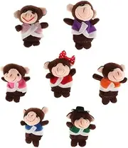 7 Piece Animal Finger Puppets Set for Kids, Educational Toys for Preschool