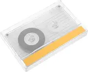 OSOLADY Tape Blank Cassette Tape Case Empty Cassette Vintage Cassette Wall Cassette Ornament Cassette Tape DIY Cassette Tape Storage Rack Cassette Ornaments Plastic Transparent