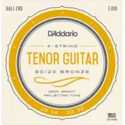 Daddario EJ66 Tenor Guitar Strings 80/20 Bronze .010-.032, New!