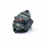 Lumision Waterproof DC Circuit Breaker Panel Mount Resettable 12-48VDC 20A