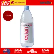 Evian Natural Mineral Water, 12 X 1L