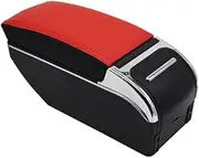 EXEGPLPVK Fit for Chevrolet Fit for Cavalier Armrest Box Retrofit Parts Center Console Special Storage Space Car Elbow Rest with USB(B-Black red Panel)