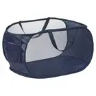 Mesh Laundry Hamper, Collapsible Laundry Baskets Laundry Bag, Navy Blue