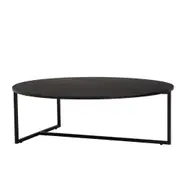 Modern Furniture TURNER Round Coffee Table 100cm - Black