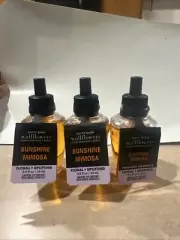 3x Bath & Body Works Wallflowers Sunshine Mimosa Diffuser Refill Bulbs New