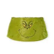 Christmas Tree Skirt Grinch Green Plush Monster Themed Decoration Holiday Season Festive Home Display New Unique Accent Gift