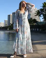 [Belle & Bloom] In Your Dreams Maxi Dress - Light Blue