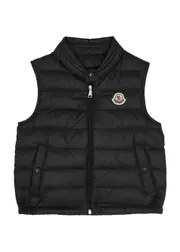 Moncler Kids Amaury Quilted Shell Gilet - Black - 2A (2 Years) 2A (2 years)