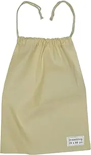 PREMIUM QUALITY CALICO DRAWSTRING BAG 28 x 44 cm NATURAL (SIZE 5) - PACK OF 50 PCS
