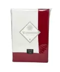 WATERFORD 70" x 84" Clarissa Christmas Holiday White Red Designer Tablecloth NEW