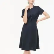 J. Crew Button-Down Cotton Shirtdress