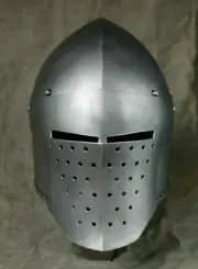 Medieval Combat Bascinet Griffon Custom SCA HNB 18 Gauge Steel Helmet Halloween