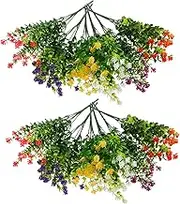 iplusmile Fake Eucalyptus Stems Wall Hanging Dried Eucalyptus Branches Lifelike Artificial Plant Easy Install for Home Office