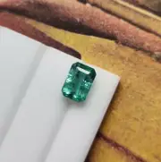 Natural Emerald Octagon 1.41 Cts Ring size gemstone Untreated Loose Emerald Cut