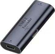 tunghey USB C to USB C Signal Amplifier Extender Adapter Extension 10m/32.8ft USB C 3.2 Long Distance Charging Data Connector 5Gbps 5V/3A, Built-in Chip with USB C 15W Power Port (CF to CF)