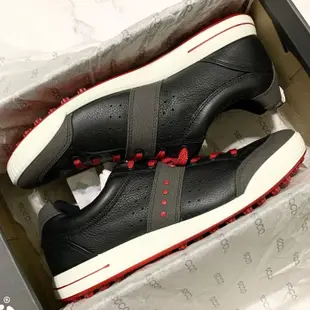 【貓掌村GOLF】ECCO 男款防水 高爾夫球鞋 Street Retro 無釘