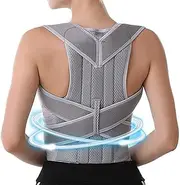 Comfort Posture Corrector Breathable Back Brace Men Women Adjustable Full Back Support Lumbar Decompression Belt Shoulder Straightener For Upper And Lower Back Pain Relief(X-Large)