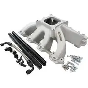 Aeroflow GM LS Carby Intake Manifold Cathedral Hi Rise EFI LS1 LS2 Natural Aeroflow - AF6050-5001