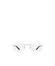 Cartier Square Rimless Glasses 57 White