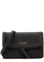 Kate Spade New York Knott Grained Leather Cross-body bag - Black - One Size One Size
