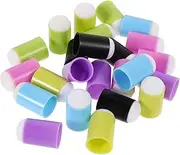 TEHAUX 24pcs Boys and Girls Art Sponge Fingerprint Painting Kit Applicators Soft Materials for Easy Precise