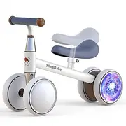 Baby Balance Bike for 1-3 Year Old Boys Girls, 12-36 Month Toddler Balance Bike, 4 Silence Wheels Toddler Balance Bike, with Adjustable Seat, Baby Bike Toddler First Birthday Gifts