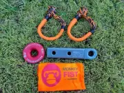 Carbon Offroad Recovery combo - Recovery Ring, Hitch and 2 Soft Shackles