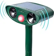 Ultrasonic Animal Repeller Solar Powered Animal Repellent, Waterproof Animal Deterrent Devices Outdoor Repels Cat, Dog, Fox, Derrent, Rat, etc