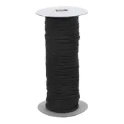 Elastic Bands 1/8 Inch x 50 Yards Stretch Flat Elastic Cord, Black
