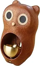 Door Chime Bell | Wooden Doorbell | Owl Doorbell Ornament Home Decorative Bell for Apartment Refrigerator Entrances Walls Shops Enhances Business Outdoor