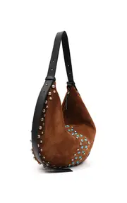 [SIEDRÉS] Mona Studded Suede Shoulder Bag