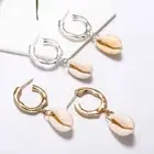 Sea Shell Pendant Earrings Statement Dangle Earring Irregular Stud Women Jewelry