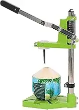 Manual Coconut Hole Opening Machine, Tender Coconut Opener Tool with 1 Stainless Steel Blade, Easy to Open/Anti-Slip Handle/Lift Adjustment, Vertical Coconut Opener Tool, for Fruit Shop