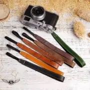 Handmade leather micro single camera wrist strap for Leica Canon SONY Olympus