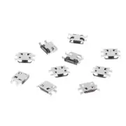 10 Pcs Type USB 5 Pin Female Mount Connector Port Socket