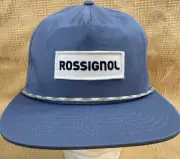 ROSSIGNOL Mens Hat Blue HARMONIZE Racing Team Logo Rope Ski Cap SnapBack NWT